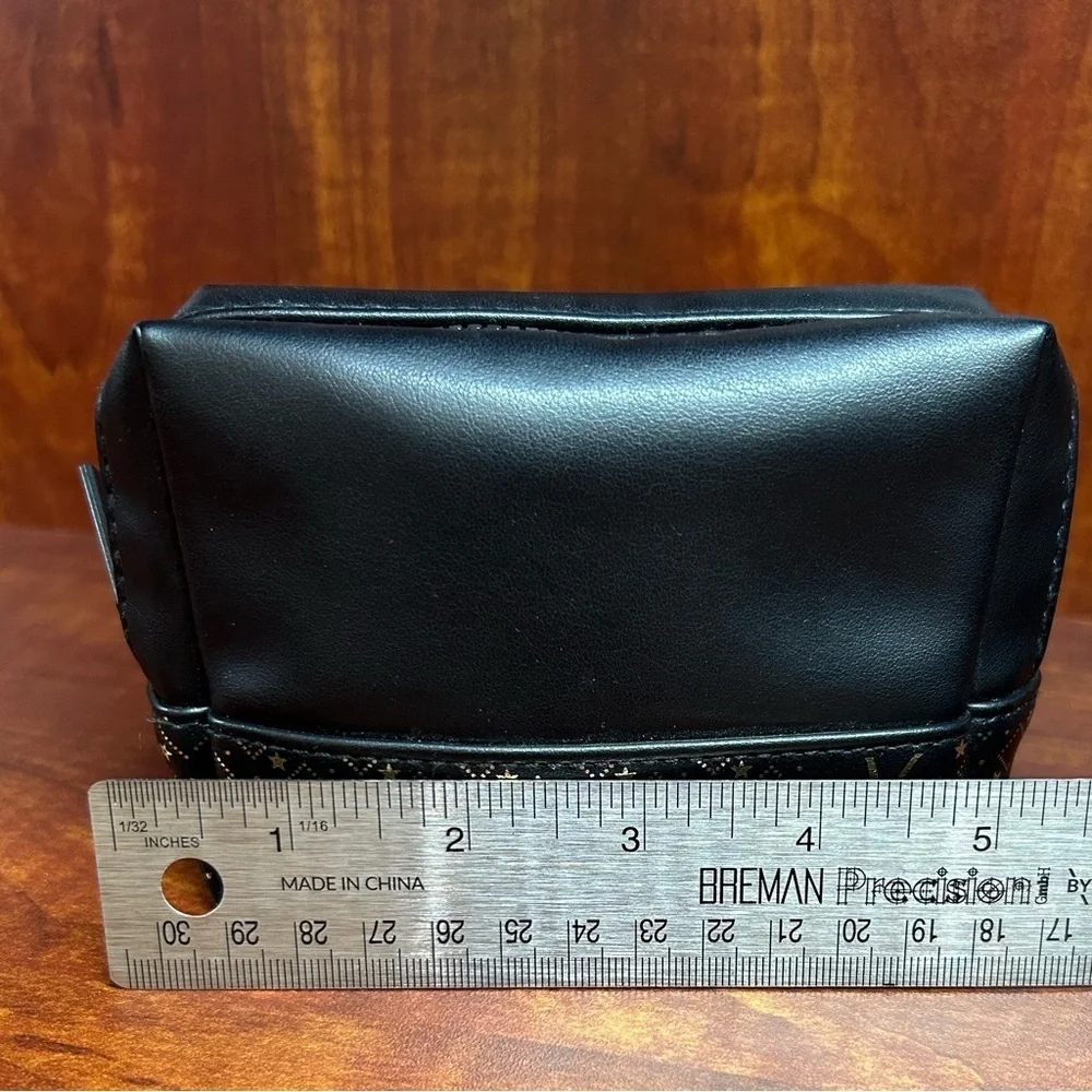 Yves Saint Laurent Black and Gold Cosmetic Bag